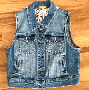 Cropped demin jacket